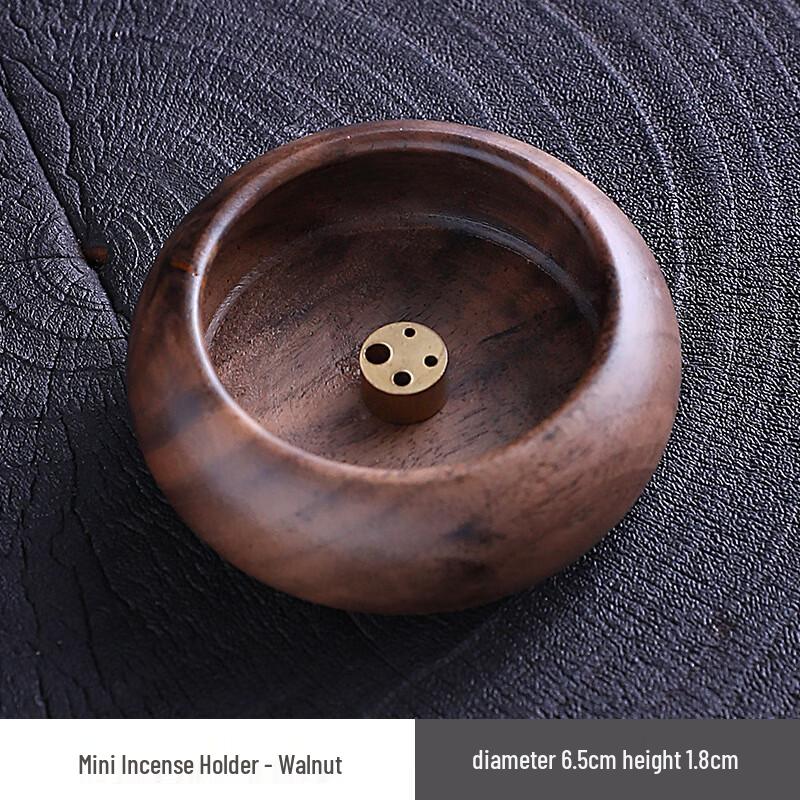 Walnut Wood Incense Holder
