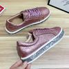 Fashion Sequins Women Vulcanize Shoes Platform Sneakers Crystal Bling Shoes Girl Flats Glitter Casual Sneaker Female Breathable Shoe