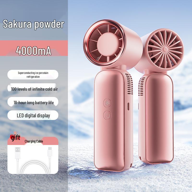 

Portable High-Speed Mini Cooling Fan with Long-Lasting Ice Compress and Convenient Handheld Design 174x54.5x59.8 mm