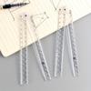 1pc, Acrylic Transparent Folding Ruler - 30cm, Ideal for School, Home, and Office Use | Perfect for School & Office Supplies.