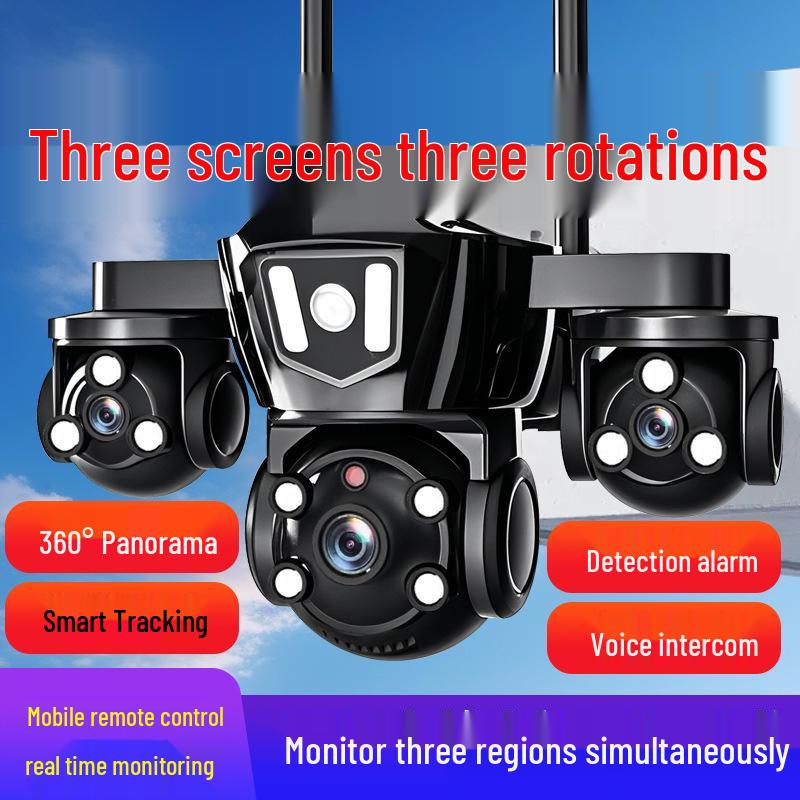 V380APP 360° Wireless Outdoor Night Vision 4G Camera with Remote Mobile Access
