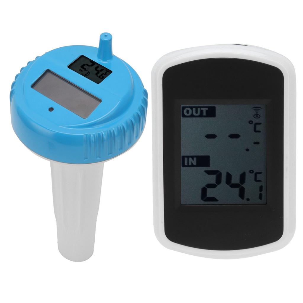 Schwimmendes Solar-Funkthermometer Wasserdicht Schwimmbad-Wassertemperaturmonitor