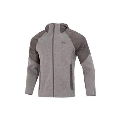 Swacket Esencial Colorblock Parche Logo Deportivo Casual Chaqueta Cálida con Capucha Hombre Ropa Exterior Gris 1357475-176