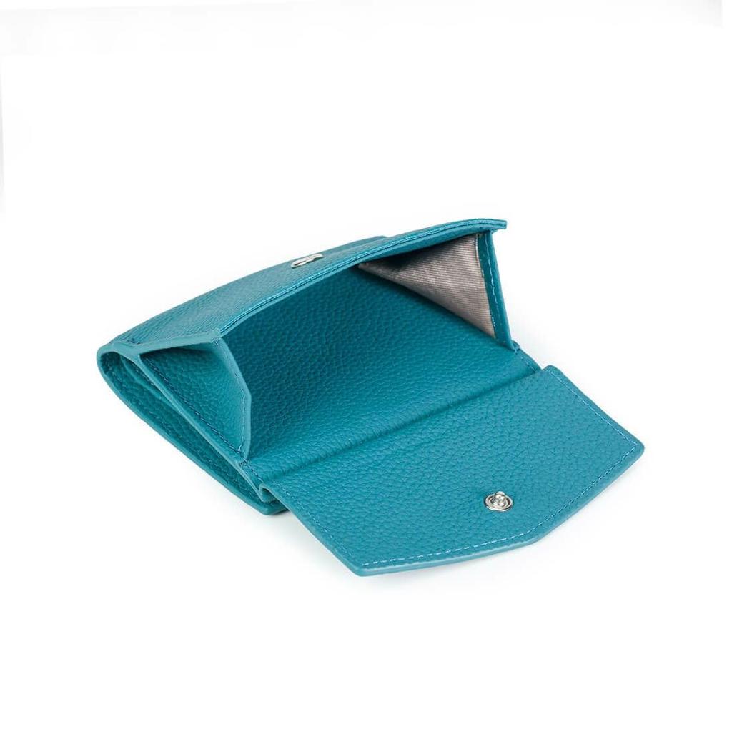 Barcos Bifold Mini Wallet for Men and Women, Compact, Cowhide Leather with Card Slots and Coin Purse, Lightweight, Soft and Flexible Shrink Leather