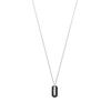 Eagle Logo Dog Tag Style 925 Silver Necklace Men Necklace EGS2538040