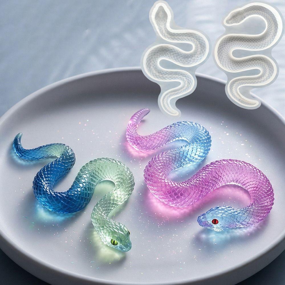 Silicone Mold 3D Cobras Mold Large Snake Serpentine Pottery Mould  Anniversary Gifts