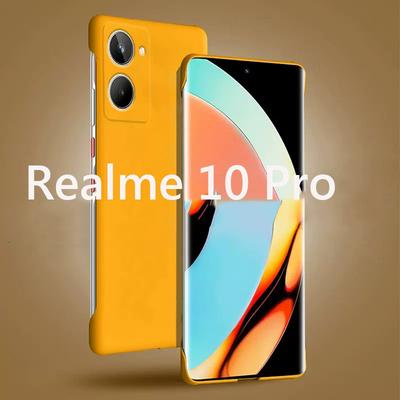 Rahmenlose Schlanke Haut Mattes Hartes PC Rückseitenabdeckung Hülle An Für Realme 10 Pro Plus Realme10ProPlus+ G Stoßfest Fundas Coque