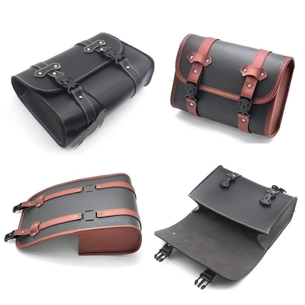 MIMIA Motorcycle Side Set of Touring Waterproof Bags for and Small Items Set of Bags, 2, Saddlebags, Bags, Tools, Wallets, (Black, 2)