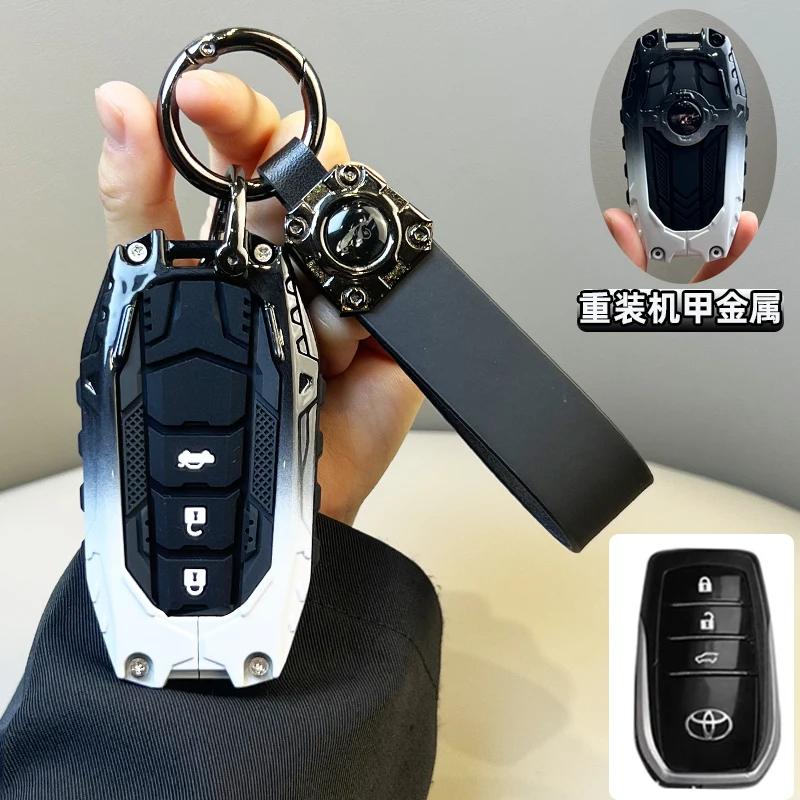 bsqrw5 Car Remote Key Case Cover for Toyota GR RAV4 Crown Hilux Fortuner Corolla SE 2023 Camry Yaris Land Cruiser Prado Venza Accessory