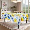 Lemon Blue Floral Rectangle Table Cloth for Table Decor Holiday Party Waterproof Reusable Tablecloth for Tables Kitchen Dining