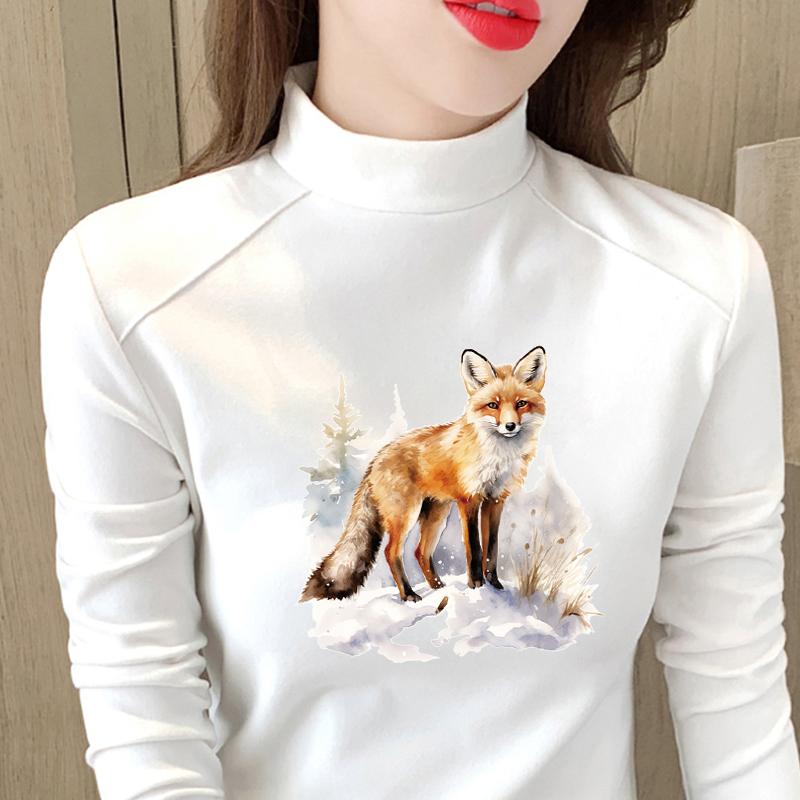 Naszywki z winylu termotransferowego z dzikimi zwierzętami na odzież, naklejki na ubrania z nadrukiem wilka, koszulka DIY, aplikacje termoprasowane