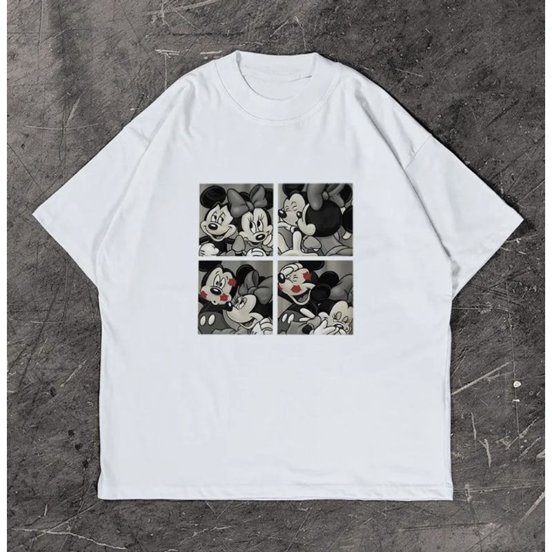 Western Style New Fashion Casual Loose Print Short Sleeve Cotton T-shirt Top Printed T-shirt Top