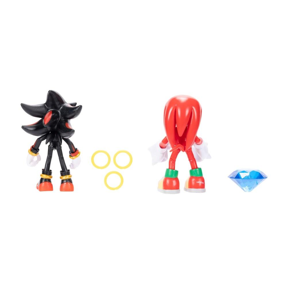 Jakks Pacific Sonic the Hedgehog 4-Inch Action Figure 2-Pack Knuckles and Shadow