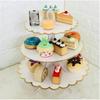 Three-Tier Gold Stamping Cake Stand for Birthday Party Desserts