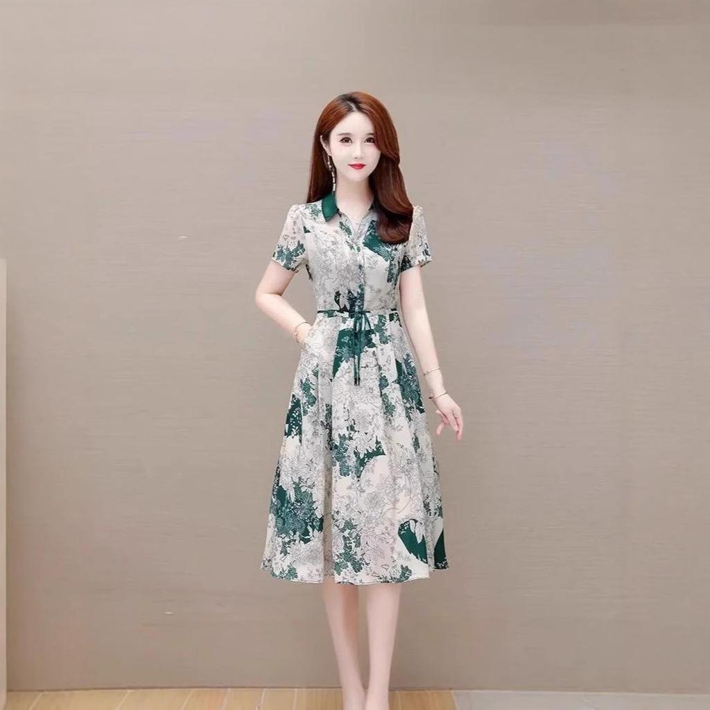Elegantes, taillenbetontes A-Linien-Sommerkleid - 2025 Göttinnen-Vibe