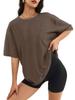 Women's T-Shirt Oversized Relaxed Fit Raglan Sleeve Crew Neck Short Sleeve Top
