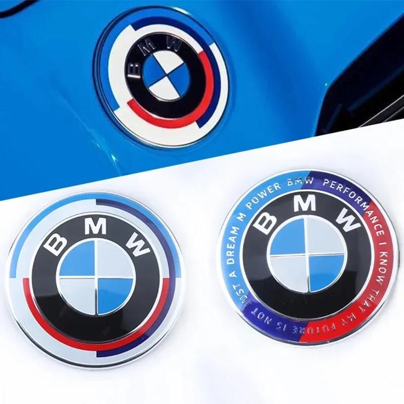 82mm 2-pinowy / 3-pinowy logo 50. rocznicy BMW X1 X3 X5 X7 F30 F20 F10 E28 E36 E46 E53 E90 E93 E87 logo na pokrywę silnika logo na bagażnik