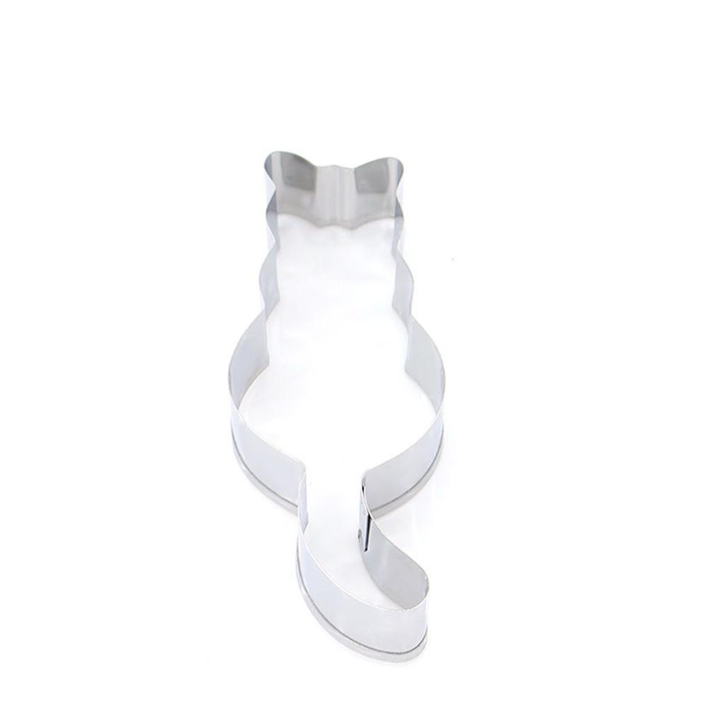 5pcs/set Cute Cat Kitten Pattern Stainless Steel Cookie Mould Cracker Mold Biscuit Cutter for DIY