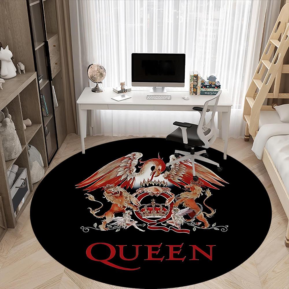 1pc Queen Music Office Round Area Rug, Under Office Chairs Bedroom Living Room Home Decor A1022279