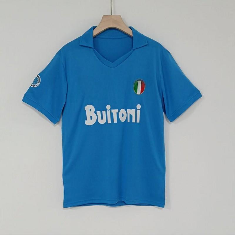 Vintage fotbalový dres Neapol Retro kolekce Vysoce kvalitní sběratelský sportovní dres