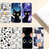 MH30 Cat Kitten Meow Phone Case for Motorola Edge 20 30 S30 40 50 Fusion Lite Plus Pro Neo Ultra One Power Action Macro Hyper Vision Zoom