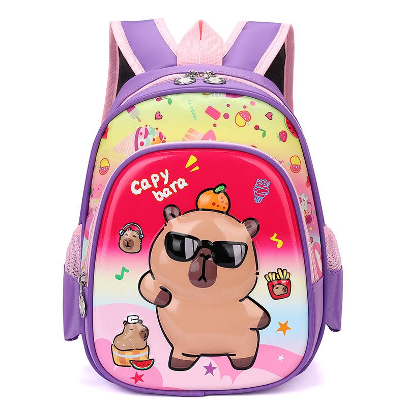 Kapibara children's schoolbag cute cute kindergarten schoolbag boys and girls backpack can do big goods