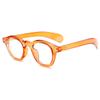European and American new fashion oval plain flat glasses retro personalized unisex anti-blue glasses