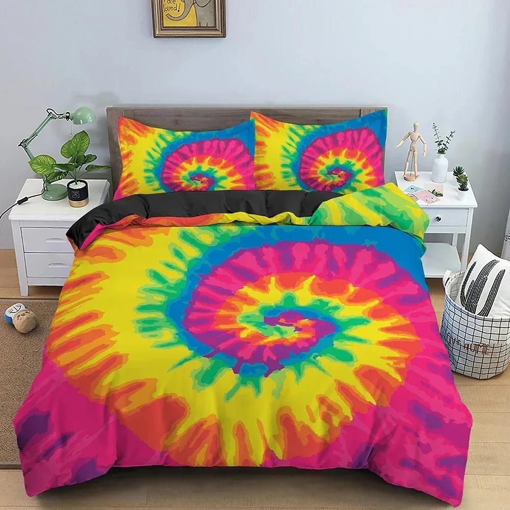 Top Geometry Duvet Cover Colorful Pattern Bedding Set For Bedroom 3D Print Comforter Quilt Covers Useuau Single Double Size