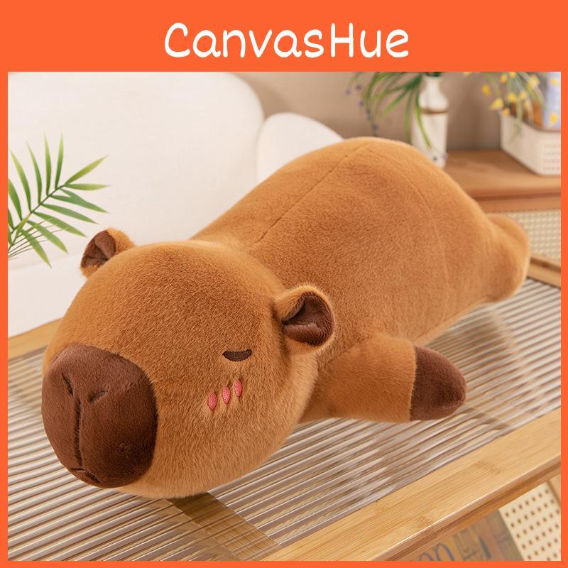 Capybara Plush Pillow With Inner Liner Soft Short Fur Stuffed Animal Toy