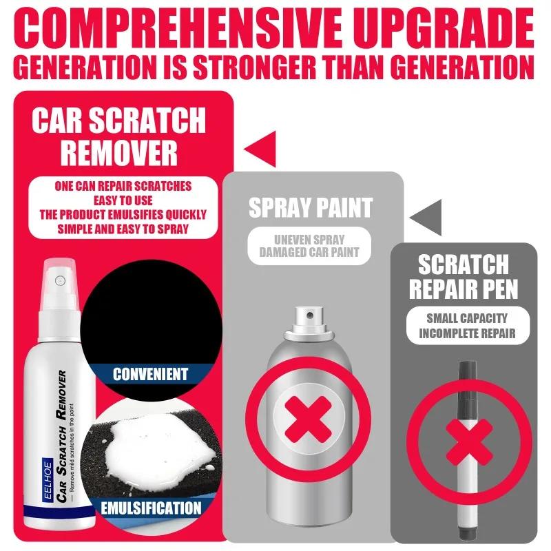 30/50/100ml Car Scratch Removal Spray Wax Paint Repair Scratch Renovation Agent Vehicle Scratch Cleaning Tools Mark Remover