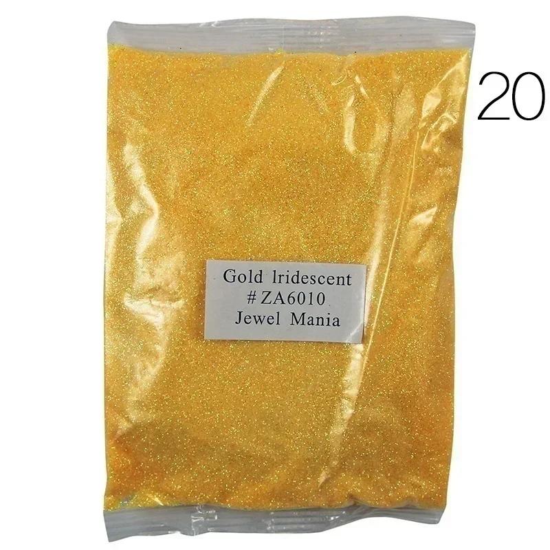 20 Farben Nagellack-Glitzer Erhältlich in Buntem Glitzer Nail Art Zubehör Puder 100G Abgepackt Malerei Dekoratives Puder