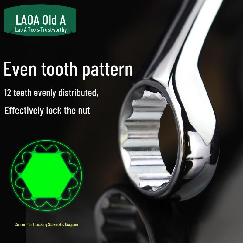 LAOA CR-V Double-Ended Box Wrench