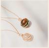 Nature Stone Crystal Healing Necklace for Women Stainless Steel Spiritual Stones, Emotional Balance Minimalist Jewelry