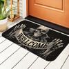 Happy Halloween Bath Mat Pumpkin Ghost House Bat Pattern Non‑Slip Absorbent Floor Rug for Bathroom Entryway Home Halloween Party
