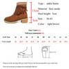 Vintage Quasten Faux Wildleder Stiefeletten für Damen Herbst Braun Dicke Absätze Westernstiefel Frau Reißverschluss hinten Plateau Botas Mujer