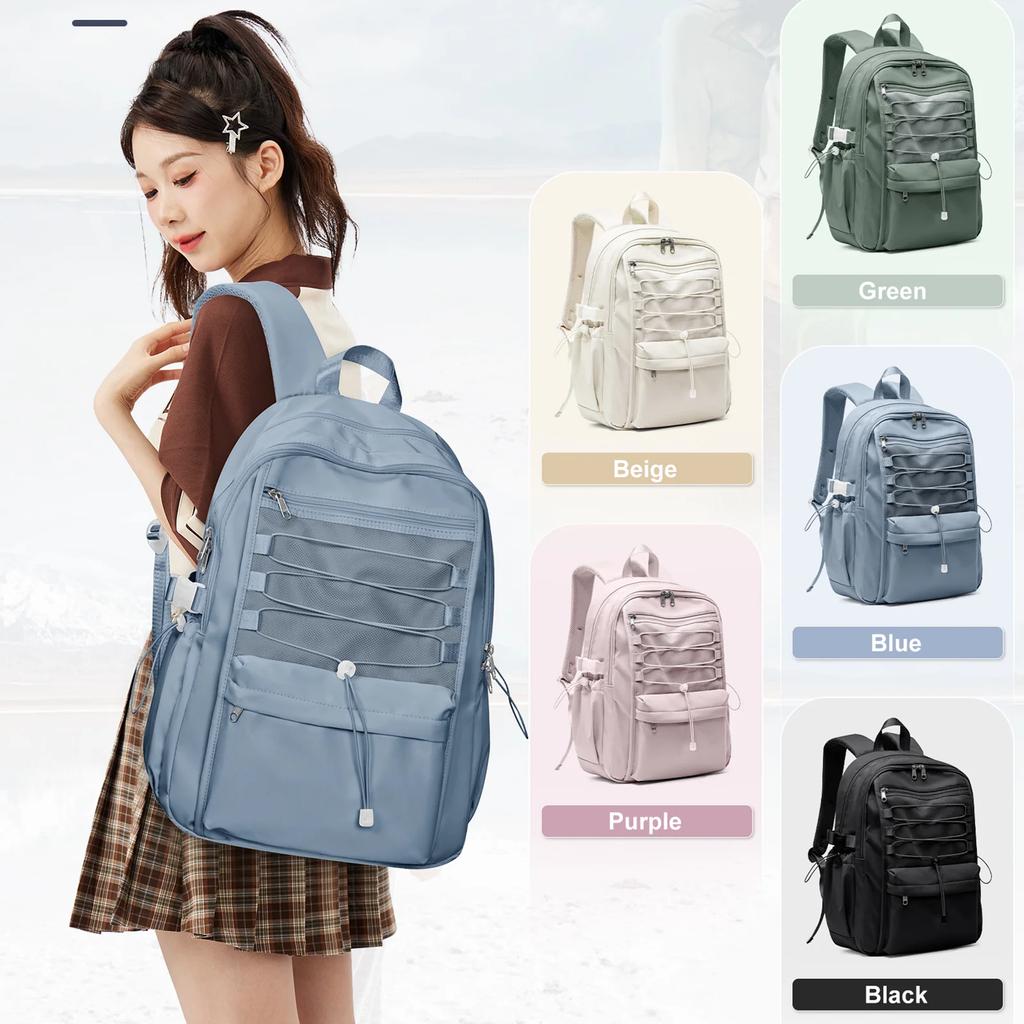 School Backpack for Student ,Large Capacity Outdoor Travel Bag For Boy Girls,High School Basic Bookbag 15.6inch Laptop Backpack