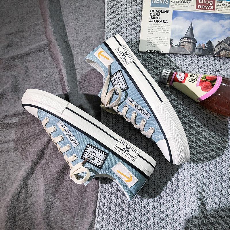 Summer casual low-top canvas men's shoes new breathable trend men's shoes versatile sports student board shoes