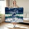 VANCOUVER CANUCKS Print Flannel Blanket High Quality Warm Comfortable Cover for All Seasons Perfect for Gifts Home Decor