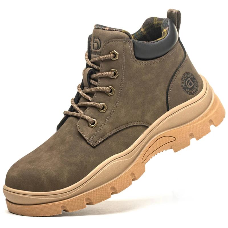 Steel Toe Shoes Winter Safety Shoes for Men Anti Smash Puncture Proof Safety Boot for Engineers Protective Indestructible Shoes