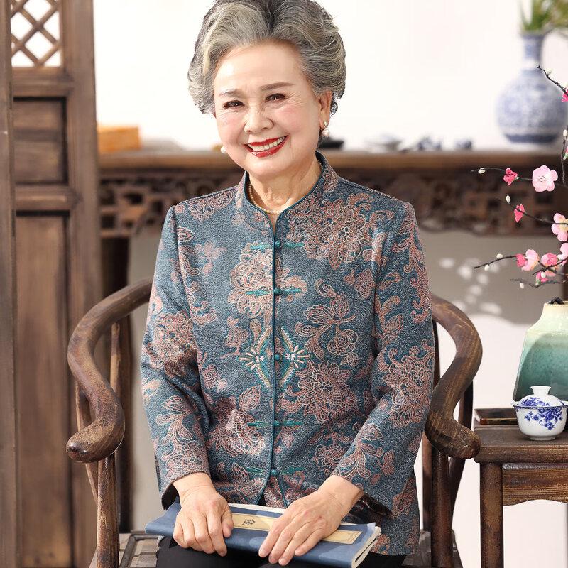 

YUZHAOLIN Women s Long Sleeve Shirt for Middle-Aged & Elderly 2XL