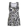 Women's Summer Leopard/Zebra Print Raglan Sleeveless Basic-T Shirt Tops Tank