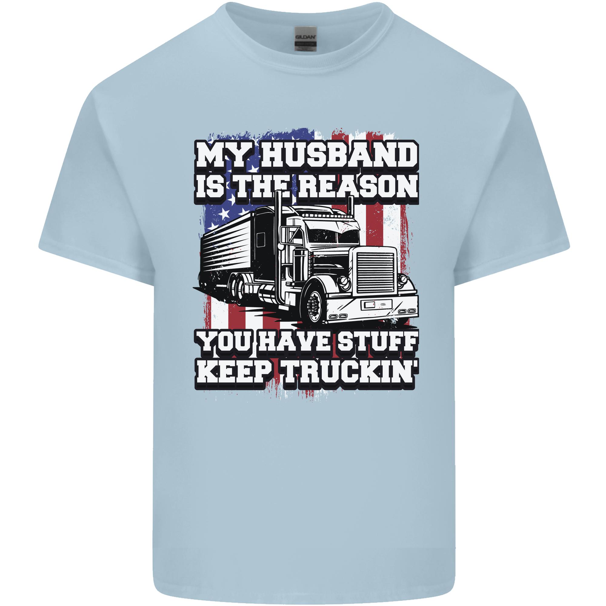 Truck Driver Funny USA Flag Lorry Driver Unisexs Light Cotton TShirt S