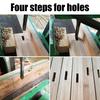 Hollow Design Square Hole Drill Bit Bearing Steel Woodworking Drill Cutter  For Carpentry