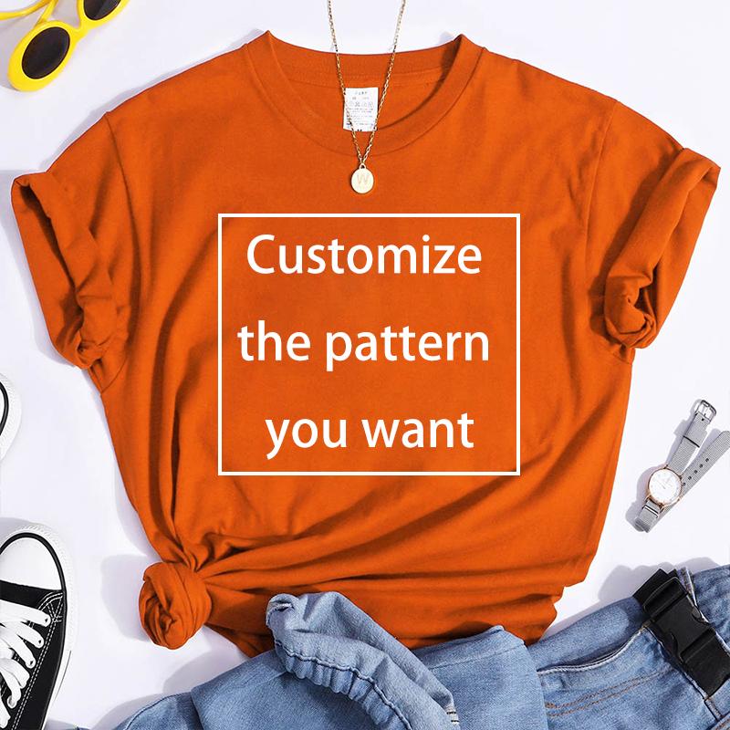 2024 Fashion Customized TShirts Women Men Harajuku Vneck Tshirt Summer Short Sleeve Tops Tees DIY Graphics Unisex Shirts S