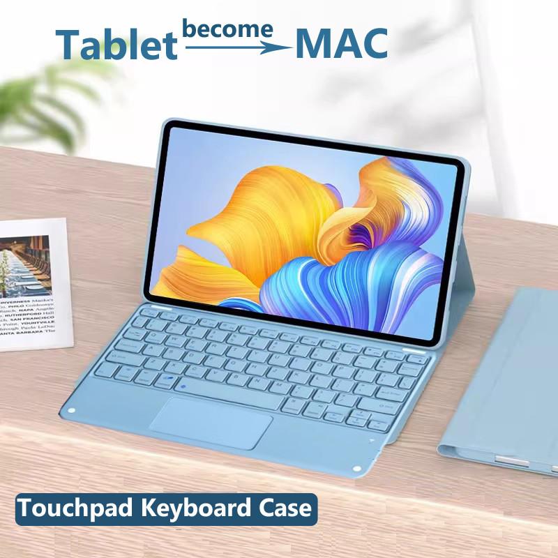 Case with Keyboard for Honor Pad X9a 11.5inch ELN2-W09 X9 Pro X8a 11 V9 11.5 Inch X8 Pro X8 10.1 X8 Lite Wireless Cover