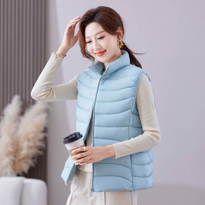 2025 Women's Down Cotton Vest: New Autumn/Winter Warm Outerwear for Middle-Aged Moms