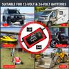 12V 24V 10A Automatické nabíjanie pre lítiové LiFePO4 AGM GEL olovené batérie Nabíjačka pre motocykle 7-stupňová nabíjačka autobatérií
