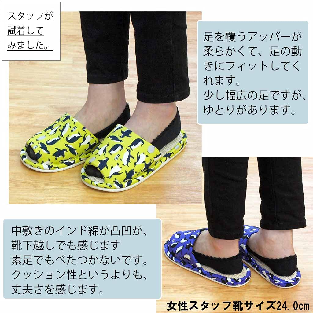 Made in Japan POP Penguin Slippers to Blue (up approx. 25cm)