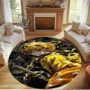Demon Slayer Print Round Rug, Washable Floor Carpet, For Entryway Dorm Laundry Room Office Study, Home Decor Birthday Christmas Gift