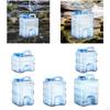 Camping Water Container Bucket Leakproof with Hole On Lid Empty Portable Bottle Jug for